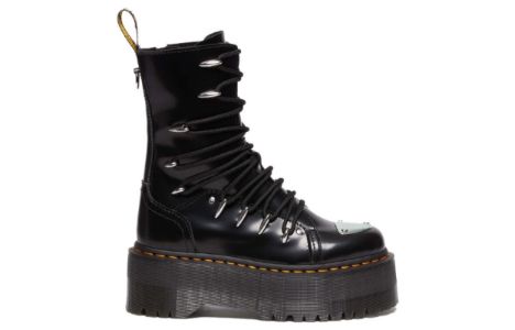 Dr. Martens Jadon Hi LTT Max Leather Platform Boots 'Black' 30964001 sold by KicksCrew