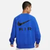Nike Air Fleece Crew Sweatshirt 'Blue' FB7204-480 sold by KicksCrew