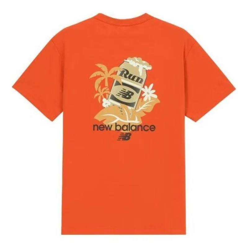New Balance Running Graphic Logo Tee 'Orange Yellow' AMT32365-SPO sold by KicksCrew