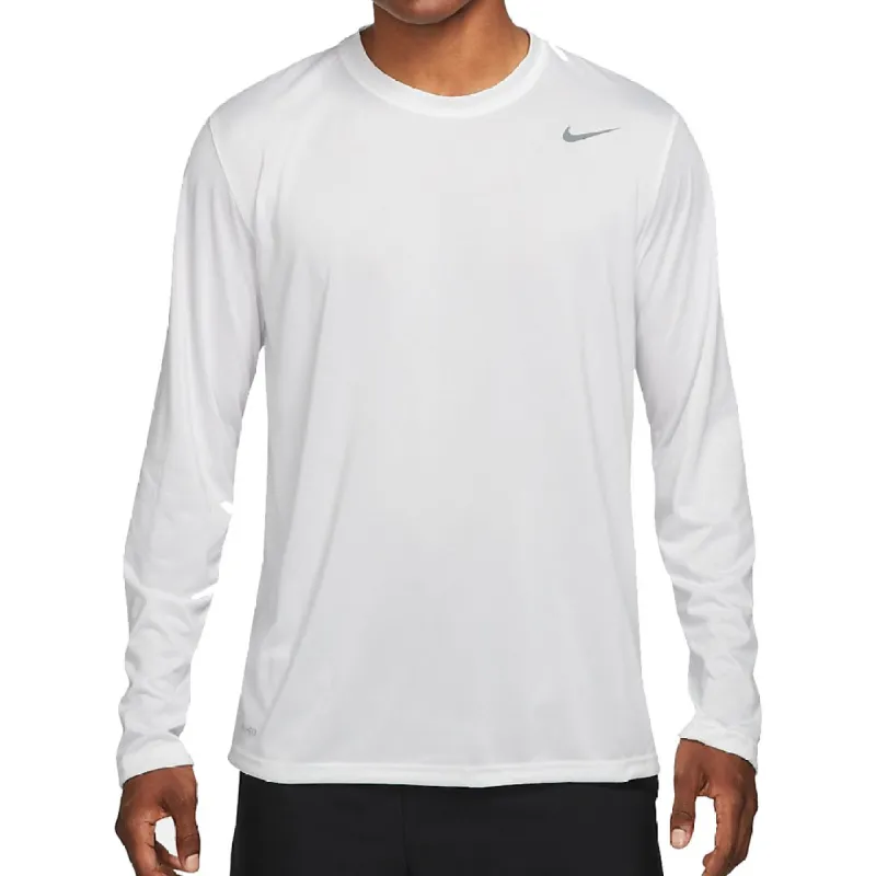 Nike Team Legend Long Sleeve Training Tee 'White' 727980-100 sold by KicksCrew