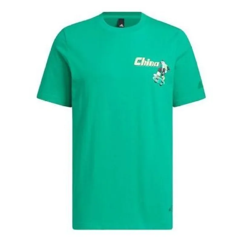 Adidas CHINA GFX T-Shirts 'Green' IP3963 sold by KicksCrew