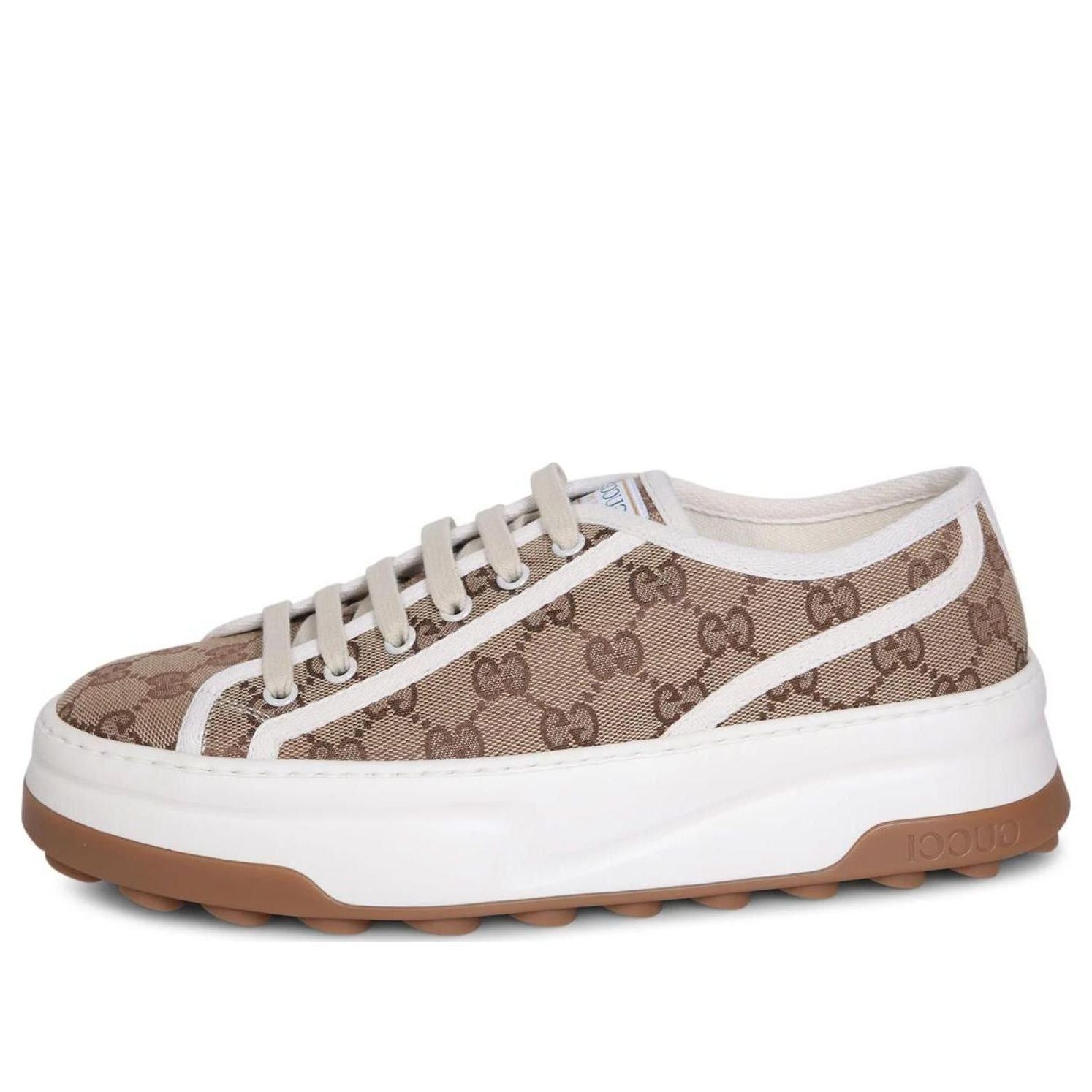 (WMNS) Gucci GG Sneaker 'Interlocking G - Beige' 746766-20Q20-9745 sold by KicksCrew