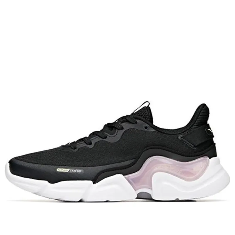 (WMNS) ANTA Running Series Sneakers 'Black Purple White' 122035565-1 sold by KicksCrew
