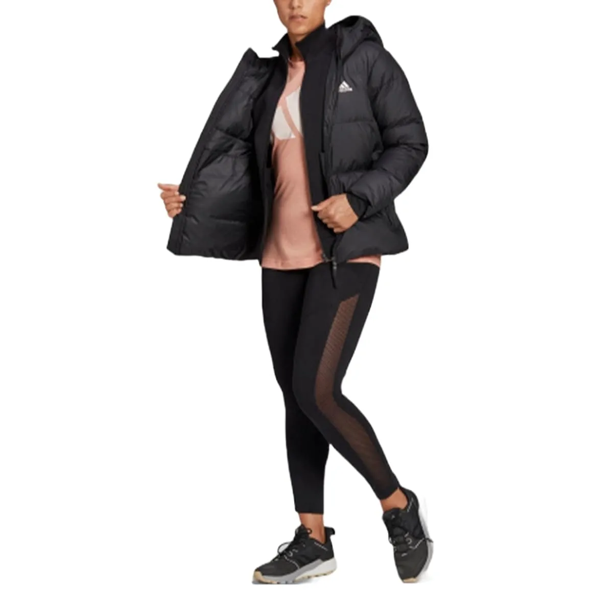 (WMNS) adidas Originals Puffer jacket 'Black' H14172 sold by KicksCrew product image thumbnail 3