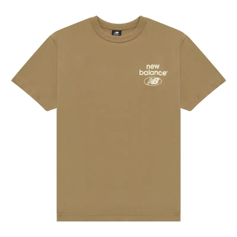 New Balance Essentials Logo Tee 'Brown' AMT31518-CGN sold by KicksCrew