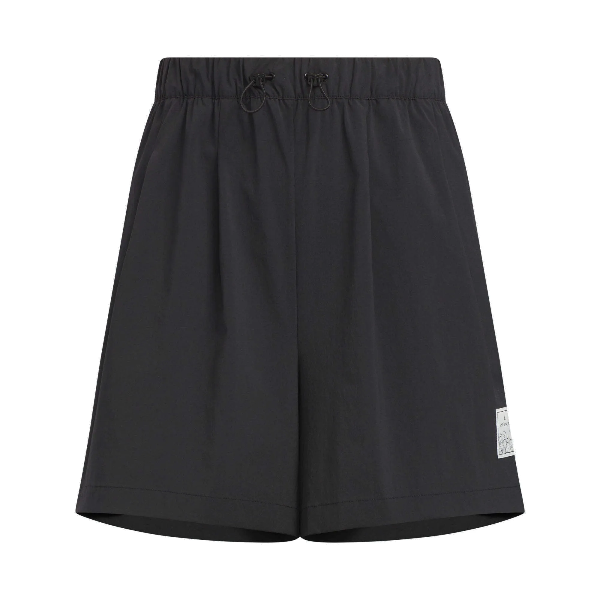 (WMNS) adidas Graphic Woven Shorts 'Black' JN6665 sold by KicksCrew