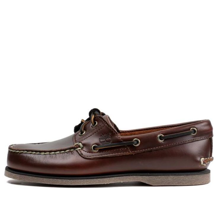 Timberland 2-Eye Lug Handsewn Boat Shoe 'Brown' 25077W sold by KicksCrew
