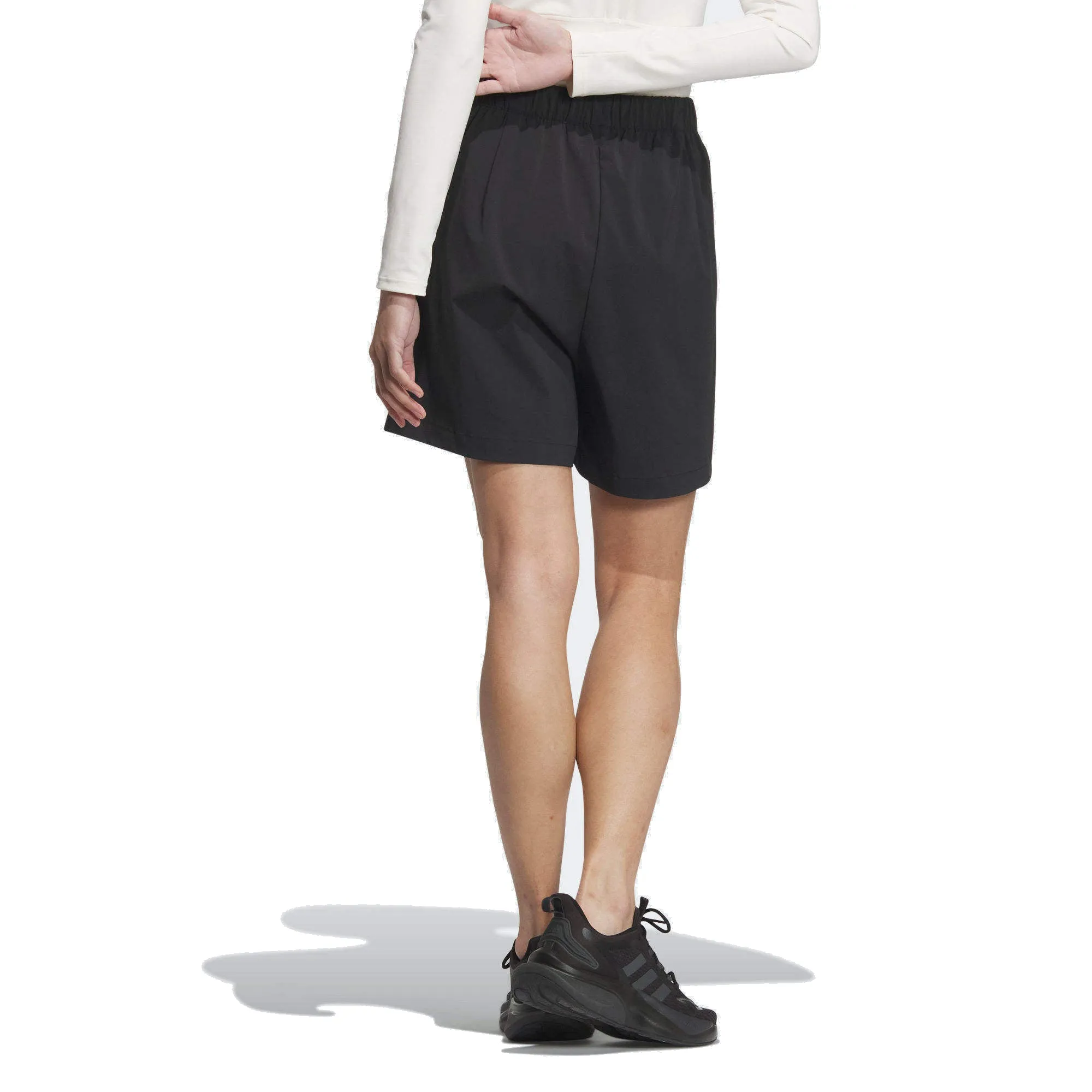 (WMNS) adidas Graphic Woven Shorts 'Black' JN6665 sold by KicksCrew product image thumbnail 3