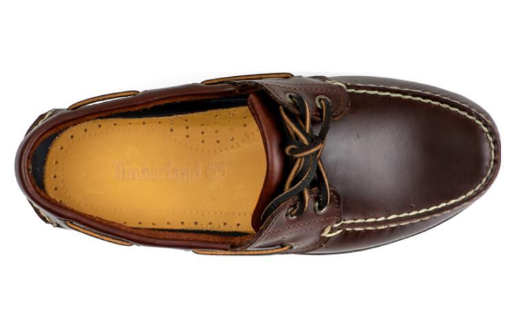 Timberland 2-Eye Lug Handsewn Boat Shoe 'Brown' 25077W sold by KicksCrew product image thumbnail 2