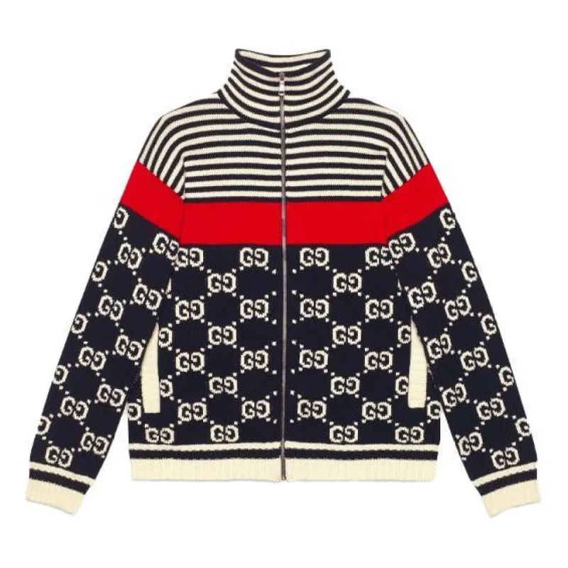 GUCCI Stripes Monogram Street Style Logo Jackets 'Black Ivory' 545701-XKABP-4548 sold by KicksCrew