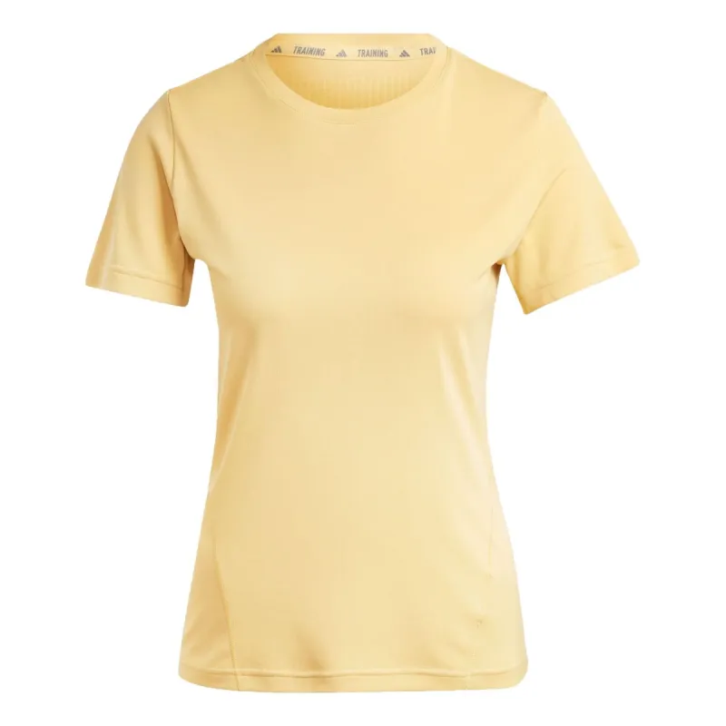 (WMNS) adidas Designed for Training HEAT.RDY HIIT Tee 'Oat' IU1125 sold by KicksCrew