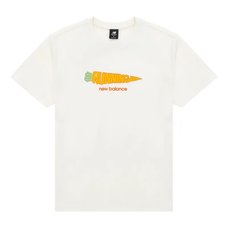 New Balance Running Graphic Tee 'White Orange' AMT31331-CIC sold by KicksCrew