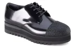 (WMNS) Onitsuka Tiger The Onitsuka Derby Shoes 'Black' 1182A494-006 sold by KicksCrew