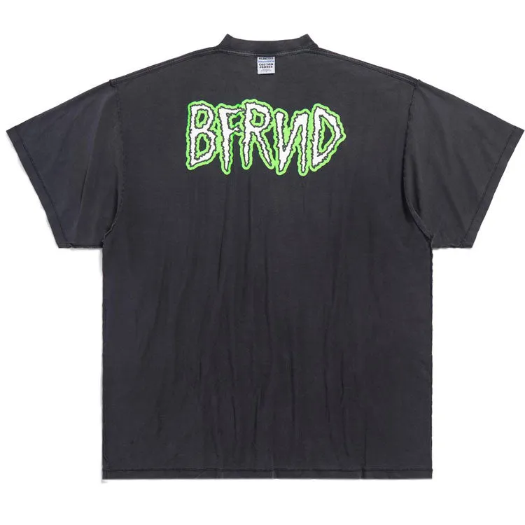 Balenciaga Bfrnd Series Inside-out Oversized T-shirt 'Black Faded' 787358TQVG81083 sold by KicksCrew product image thumbnail 2