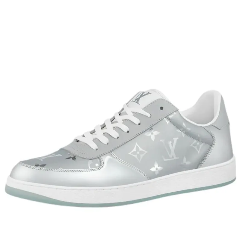LOUIS VUITTON Rivoli Sneakers 'Silver Monogram' 1A9GXE sold by KicksCrew