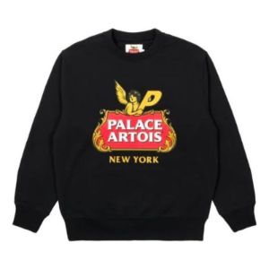 Palace X Stella Artois FW21 Logo Sweater 'Black' P21STCW001 sold by KicksCrew