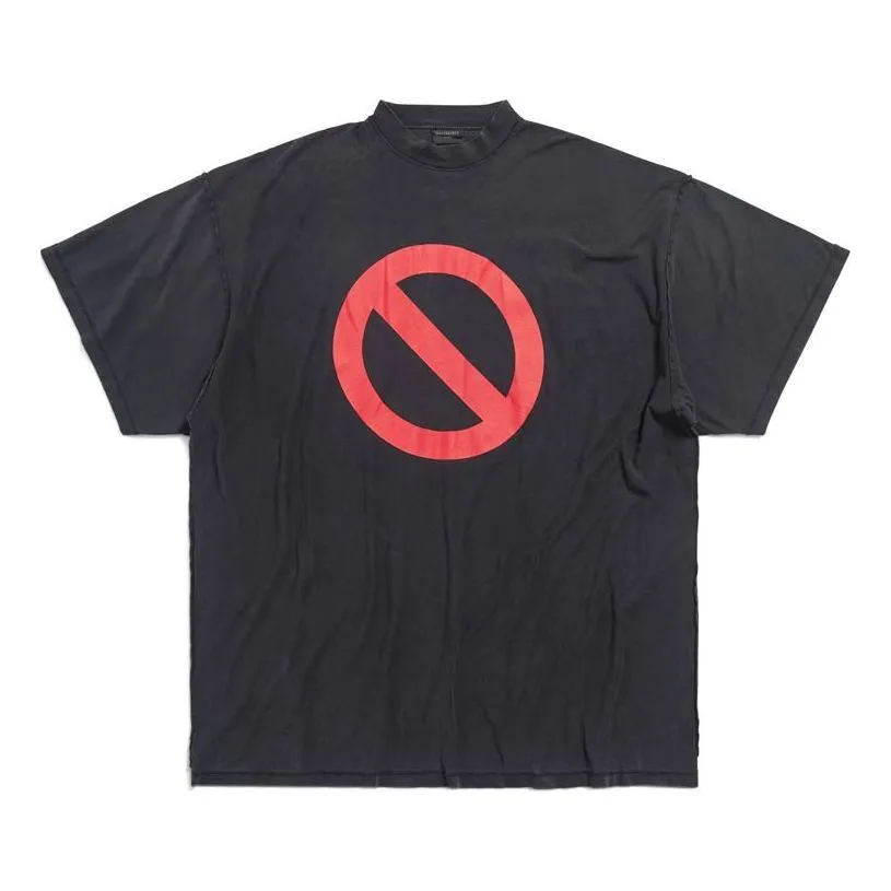 Balenciaga Bfrnd Series Inside-out Oversized T-shirt 'Black Faded' 787358TQVG81083 sold by KicksCrew