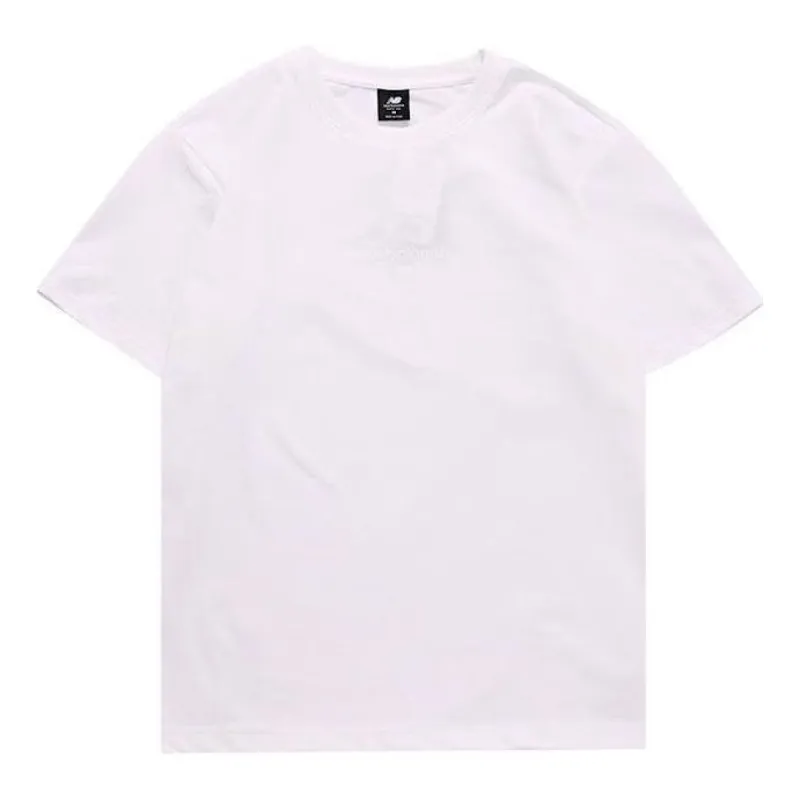 New Balance Logo Print Cotton Tee 'White' AMT31546-WT sold by KicksCrew