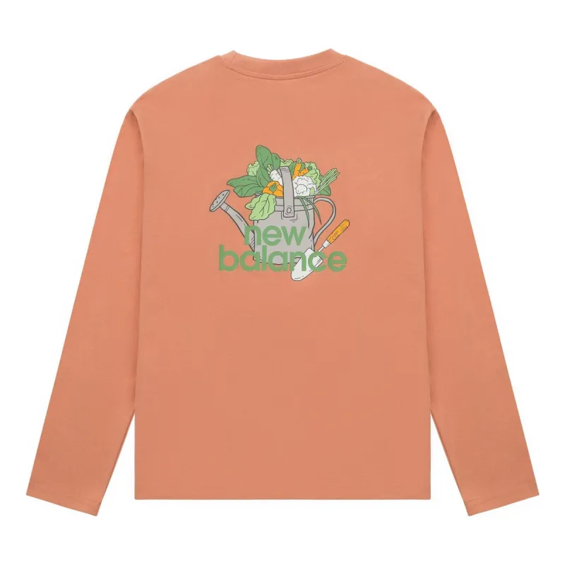 New Balance Logo Graphic Print Top 'Orange' AMT31329-SCE sold by KicksCrew