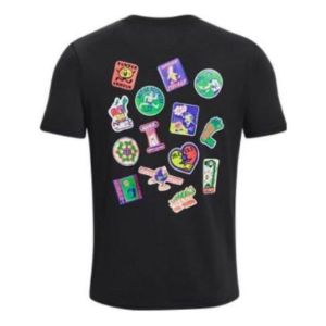 Under Armour Easy Day Stickers T-shirt 'Black' 1374010-001 sold by KicksCrew