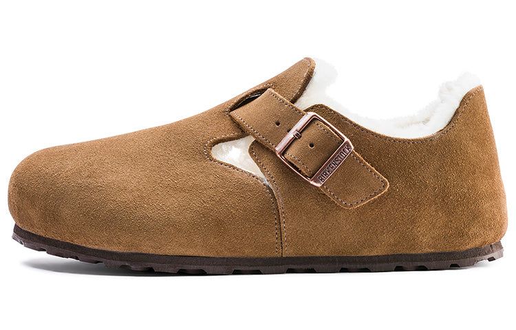 Birkenstock London Shearling Suede Leather 'Shearling Tea'' 1014962 sold by KicksCrew product image thumbnail 2