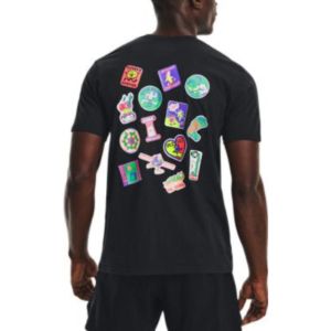 Under Armour Easy Day Stickers T-shirt 'Black' 1374010-001 sold by KicksCrew