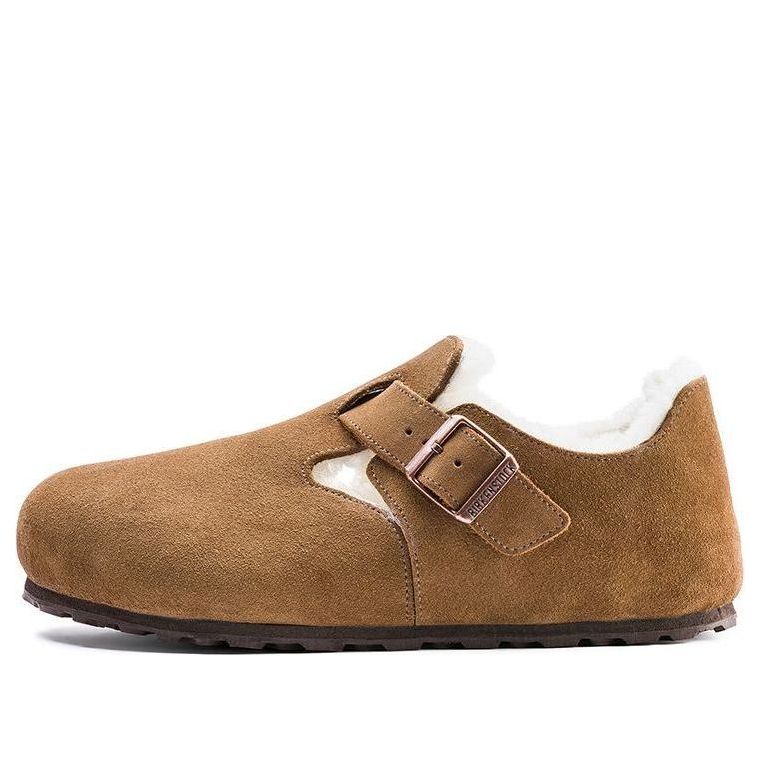 Birkenstock London Shearling Suede Leather 'Shearling Tea'' 1014962 sold by KicksCrew