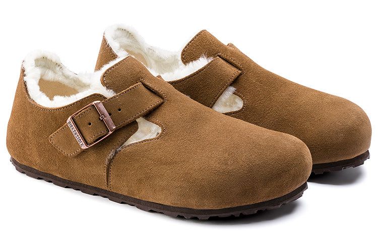 Birkenstock London Shearling Suede Leather 'Shearling Tea'' 1014962 sold by KicksCrew product image thumbnail 5