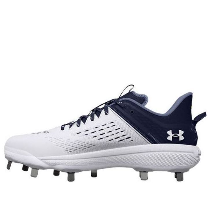 Under Armour Yard Low MT Baseball Cleats 'White Black' 3025592-401 sold by KicksCrew