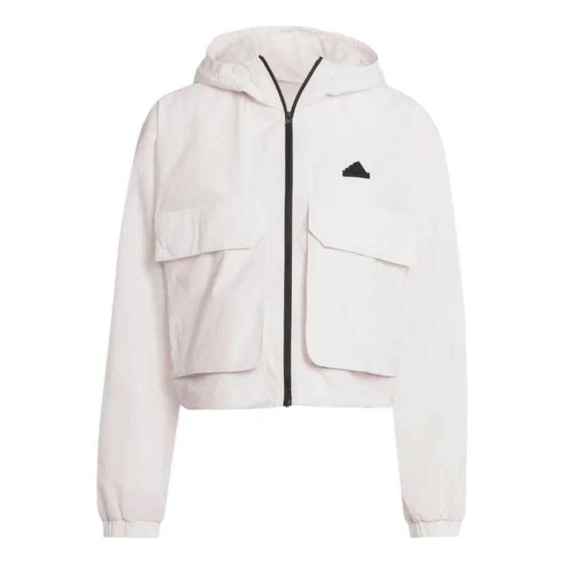 (WMNS) adidas City Escape Lightweight Windbreaker 'Light Pink' IS0661 sold by KicksCrew
