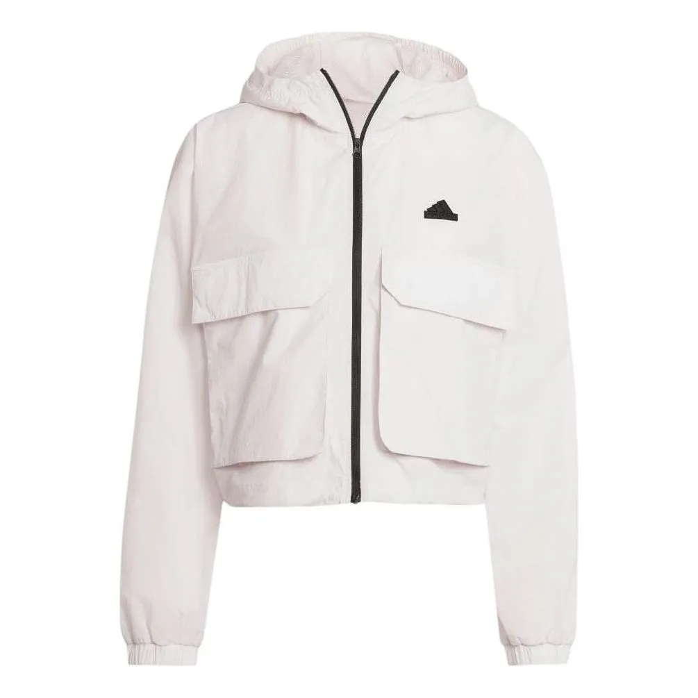 (WMNS) adidas City Escape Lightweight Windbreaker 'Light Pink' IS0661 sold by KicksCrew