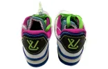 LOUIS VUITTON Trainer Upcycling Sneakers 'White Blue' 1A9D75 sold by KicksCrew