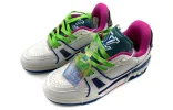 LOUIS VUITTON Trainer Upcycling Sneakers 'White Blue' 1A9D75 sold by KicksCrew
