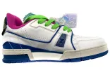 LOUIS VUITTON Trainer Upcycling Sneakers 'White Blue' 1A9D75 sold by KicksCrew