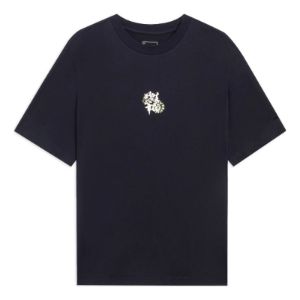 Li-Ning Floral Logo T-shirt 'Black' AHSS757-4 sold by KicksCrew