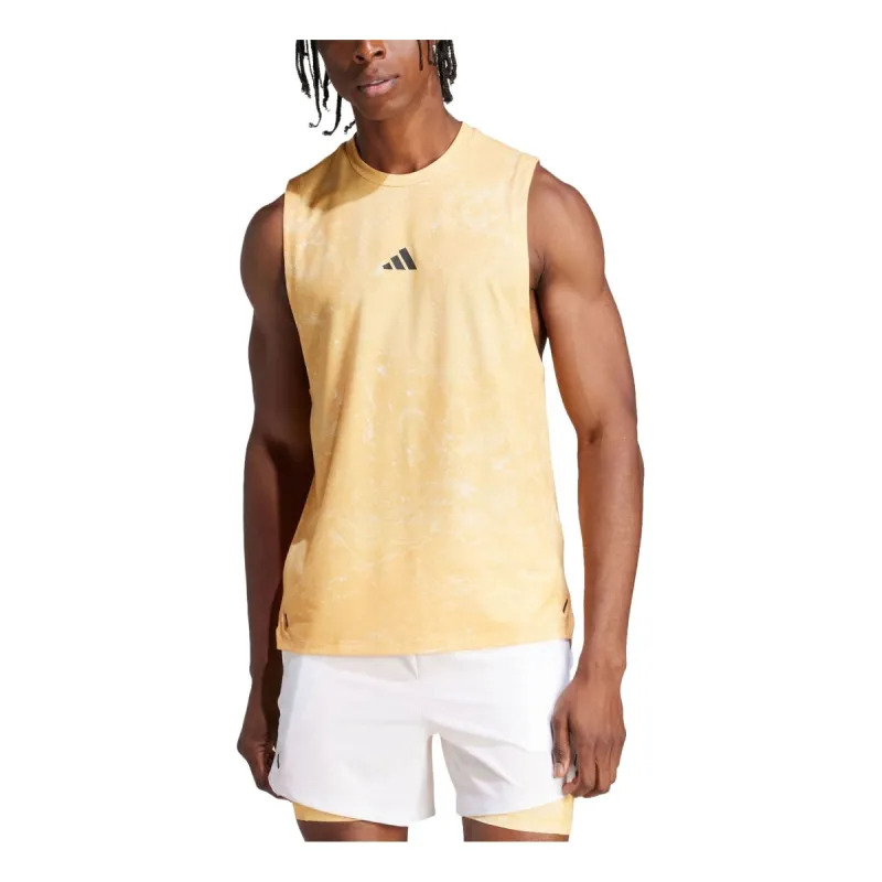 adidas Power Workout Tank Top Asia Sizing 'Yellow' IS3841 sold by KicksCrew
