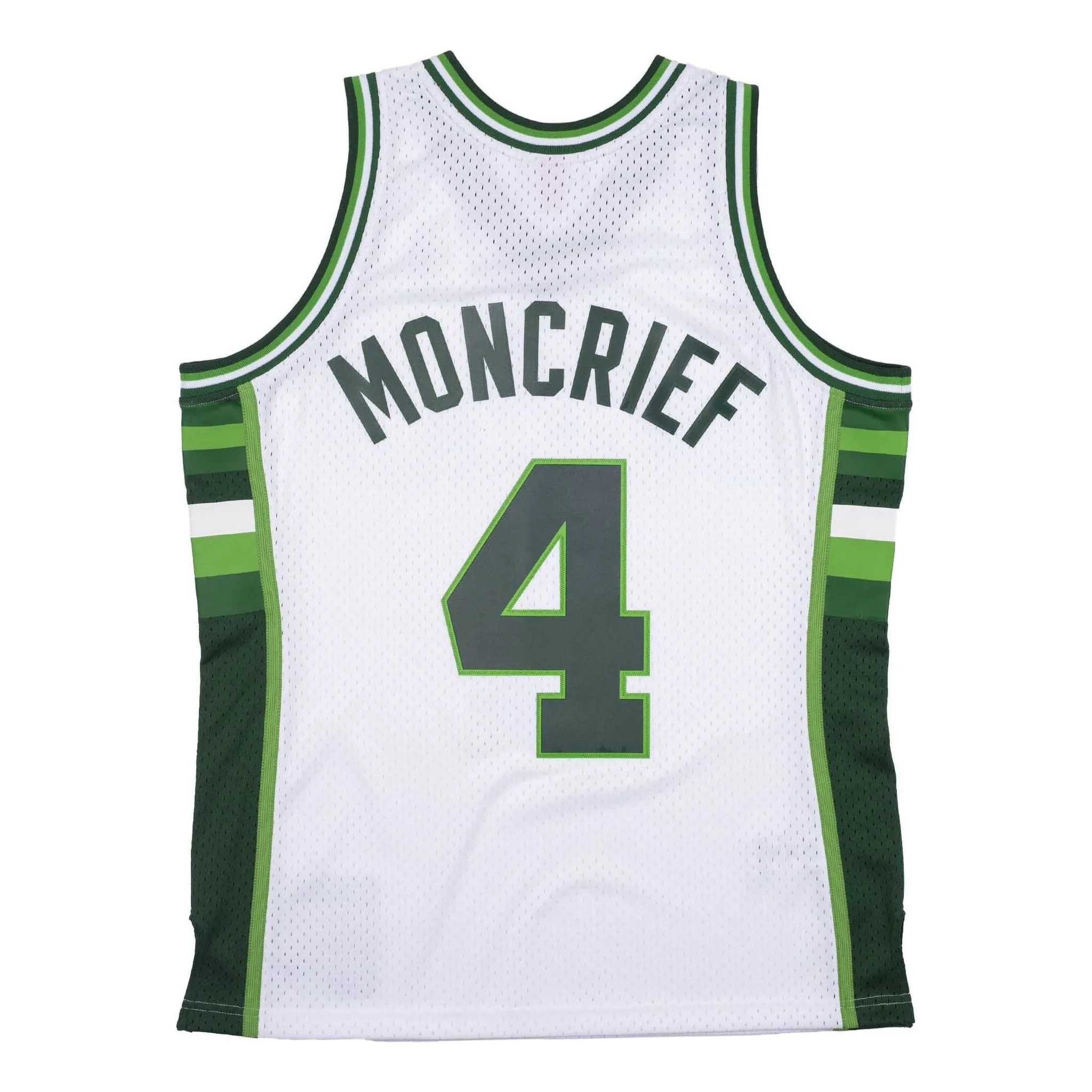 Mitchell & Ness x NBA Milwaukee Bucks 1988-89 Swingman Jersey 'Sidney Moncrief 4' SMJYCP19229-MBUWHIT88SMO sold by KicksCrew product image thumbnail 2