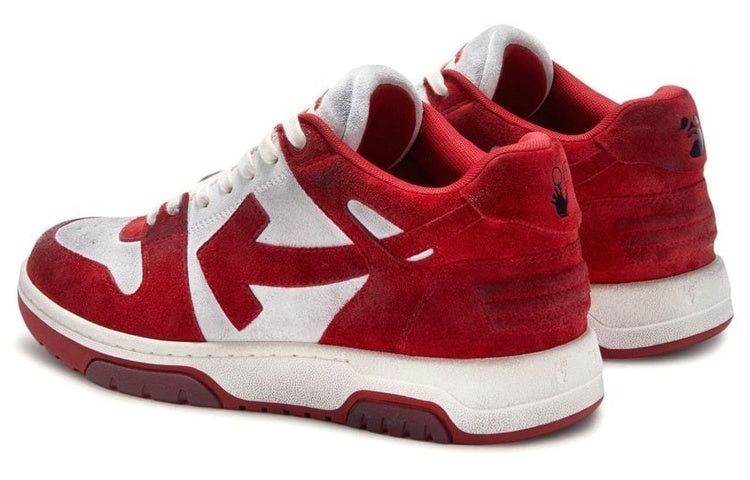 Off-White Out Of Office Vintage Suede 'Red White' OMIA189F22LEA0120125 sold by KicksCrew product image thumbnail 3
