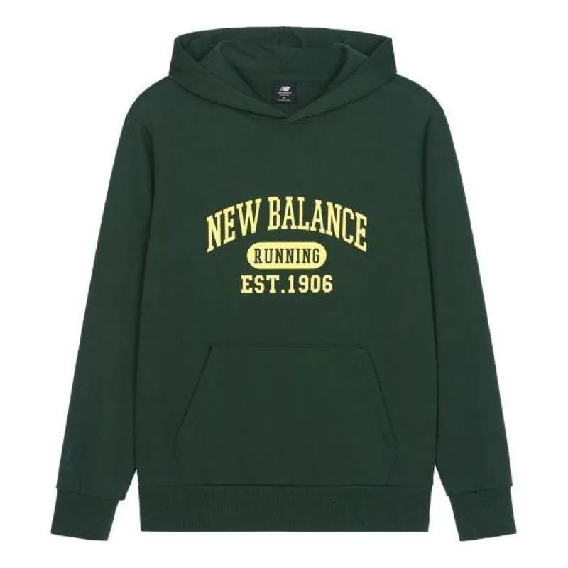New Balance Logo Sportswear Hoodie 'Green Yellow' AMT31313-JUE sold by KicksCrew