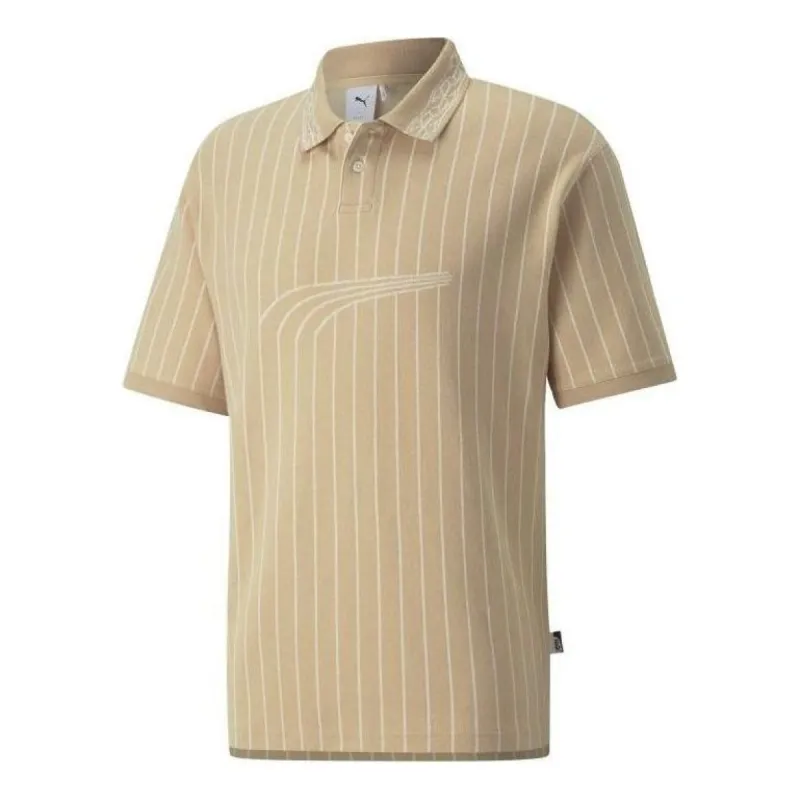 PUMA Players Lounge Polo Shirt 'Brown' 535803-67 sold by KicksCrew