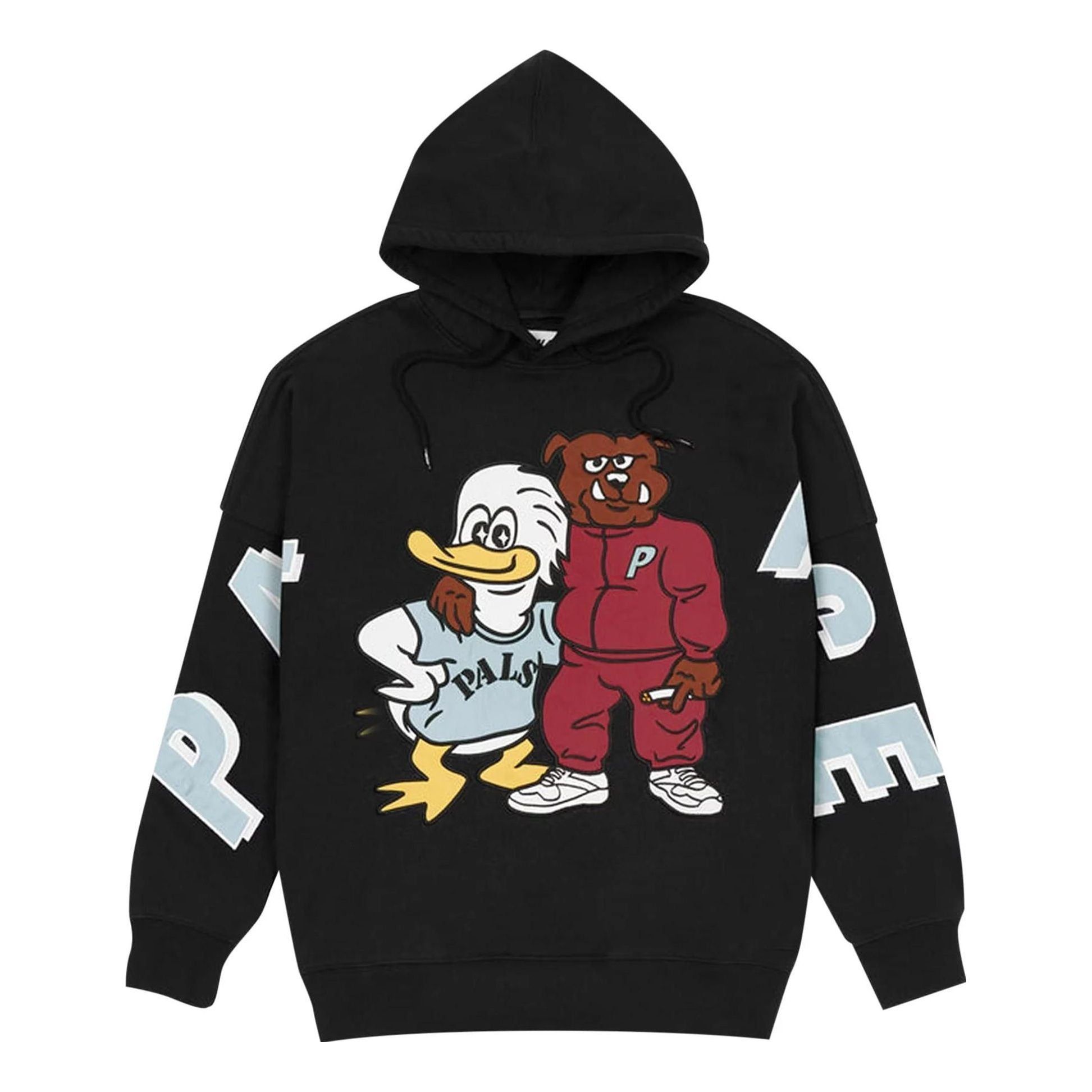 Palace SS22 Dog And Duck Drop Shoulder Hoodie 'Black' P22CS215 sold by KicksCrew