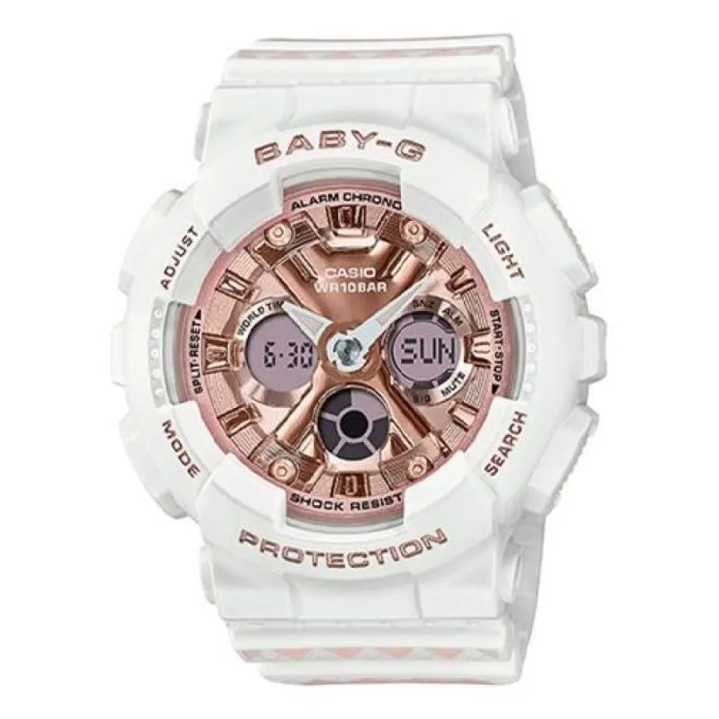 CASIO BABY-G Digital-Analog 'Ivory Rose Gold' BA-130SP-7A sold by KicksCrew