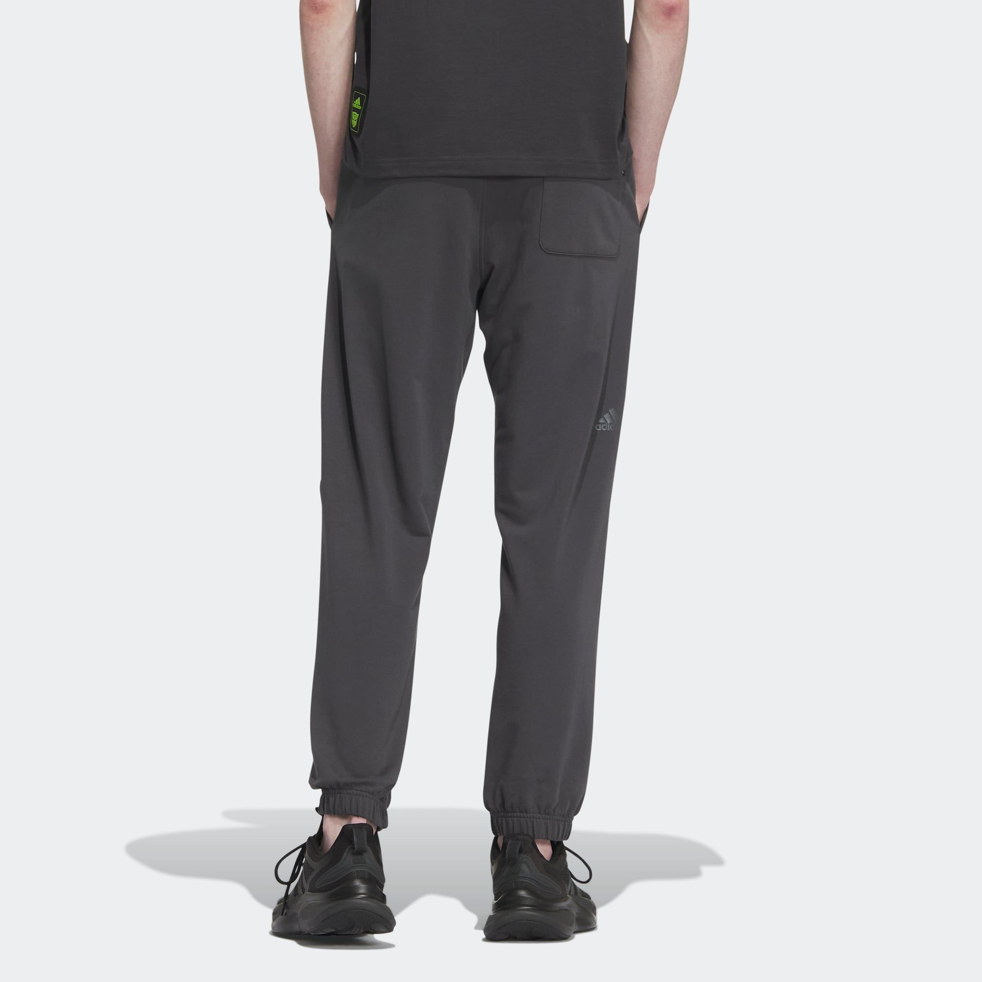 Adidas Verbiage Casual Knitted Pants 'Black' IP3926 sold by KicksCrew product image thumbnail 3