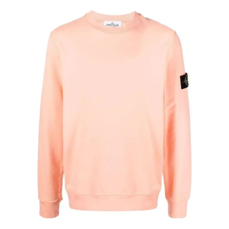 STONE ISLAND Brushed Cotton Fleece Sweatshirt 'Pink' 771563020-V0083 sold by KicksCrew