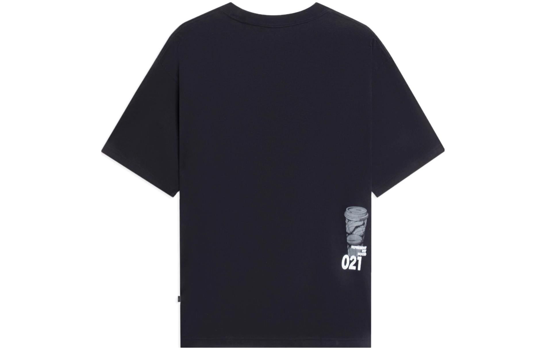 Li-Ning Hoops Graphic Loose Fit T-shirt 'Black' AHSSB01-4 sold by KicksCrew product image thumbnail 2