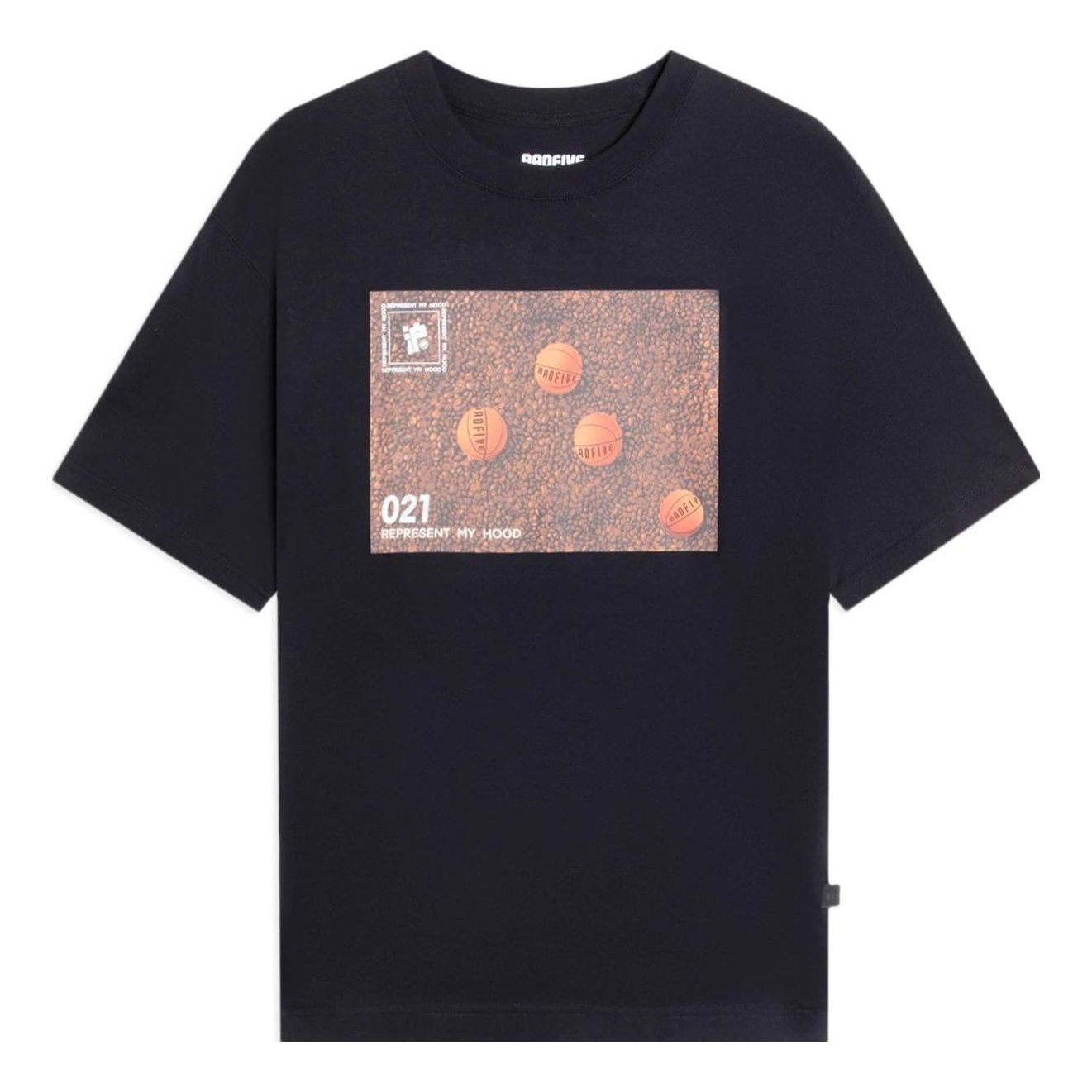 Li-Ning Hoops Graphic Loose Fit T-shirt 'Black' AHSSB01-4 sold by KicksCrew