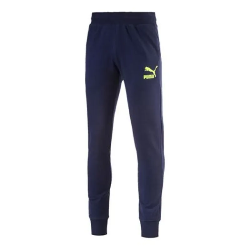 Puma Archive Logo Sweat Pants 'Navy' 573860-06 sold by KicksCrew
