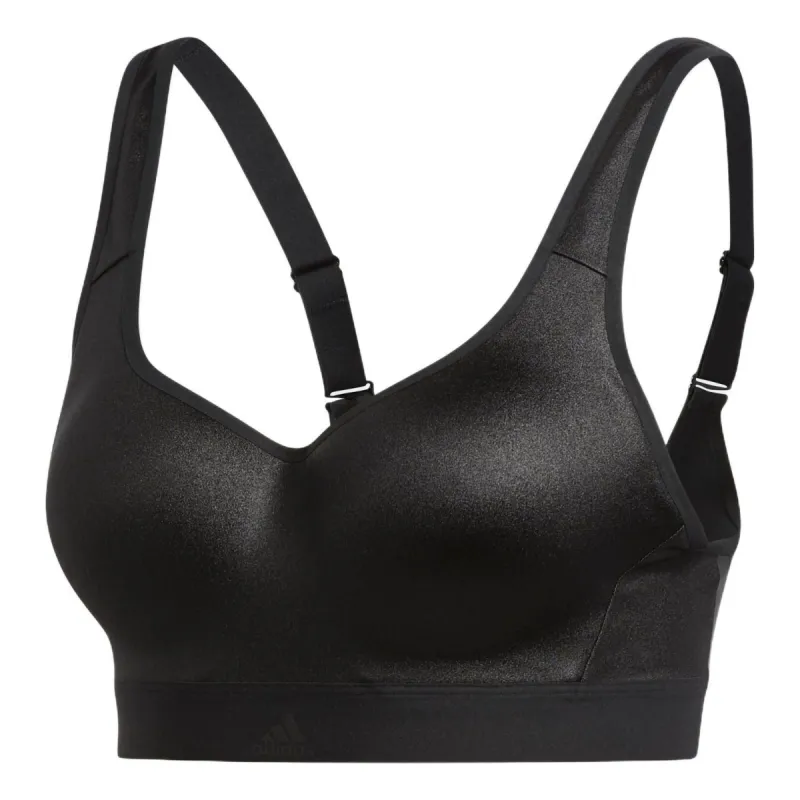 (WMNS) adidas Stronger For It 3-Stripes Bra 'Black' EA3391 sold by KicksCrew