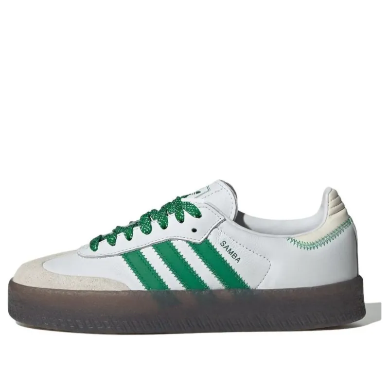 (WMNS) adidas Sambae 'Cloud White Green' IE9105 sold by KicksCrew