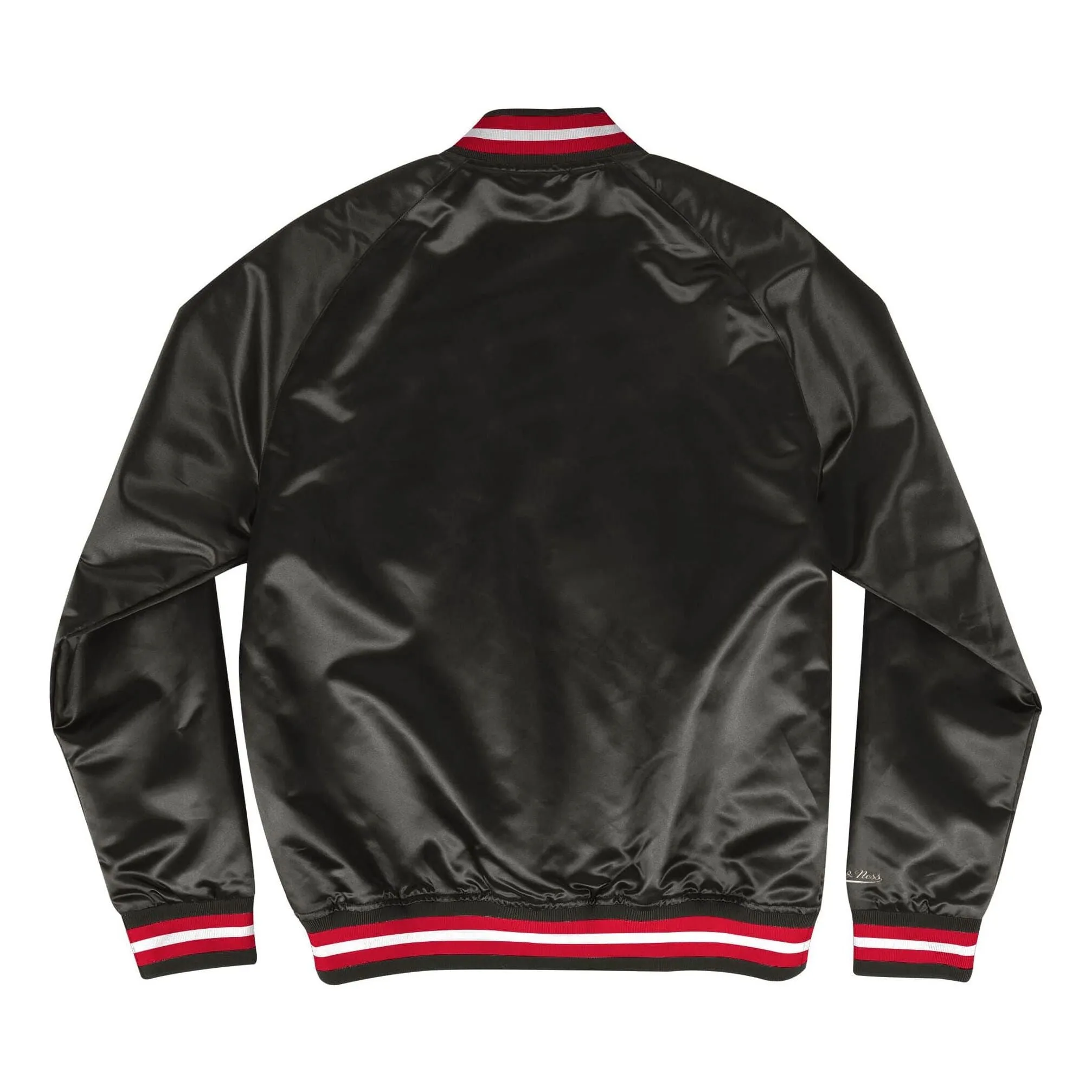 Mitchell & Ness x NBA Lightweight Satin Jacket 'Chicago Bulls' STJKMG18013-CBUBLCK sold by KicksCrew product image thumbnail 2